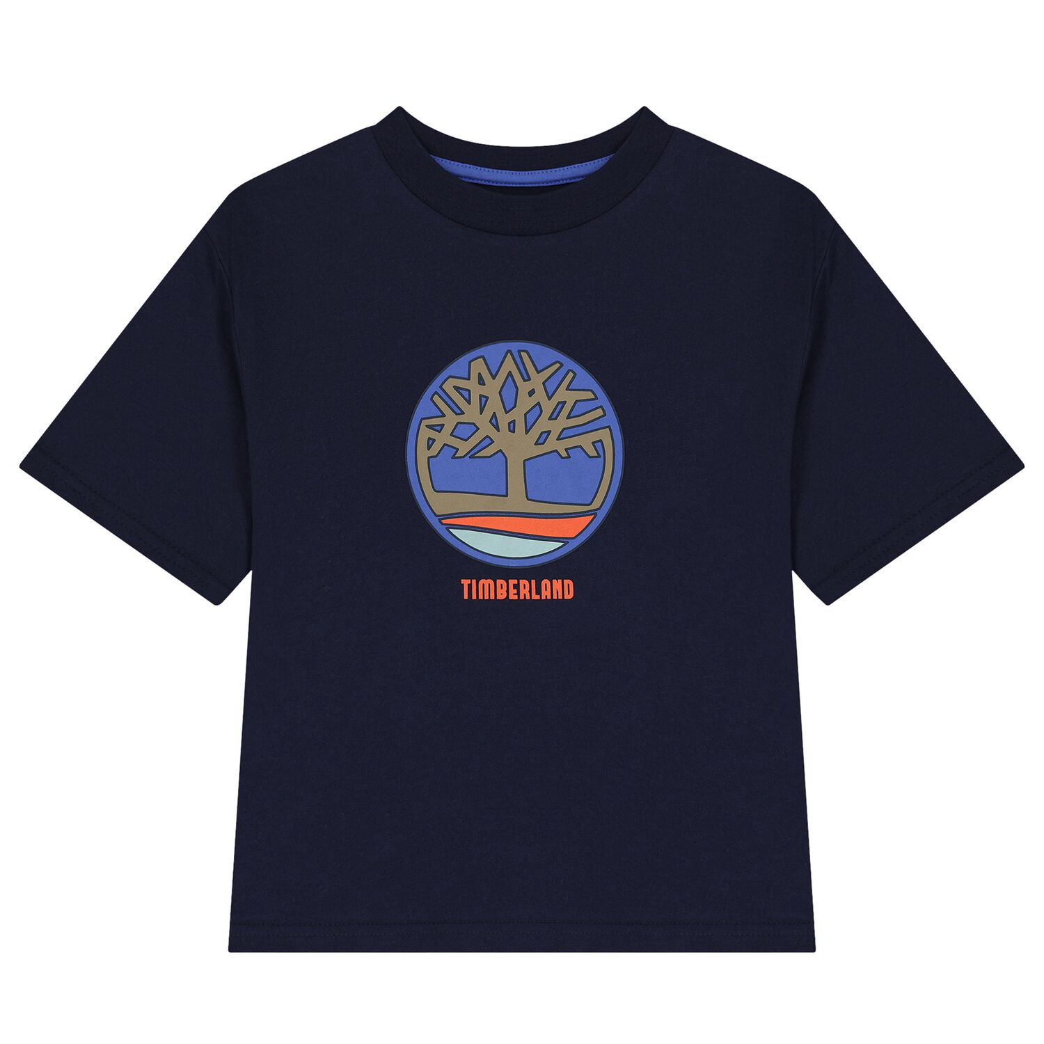 Boys Navy Blue Logo T-Shirt, 2, hi-res