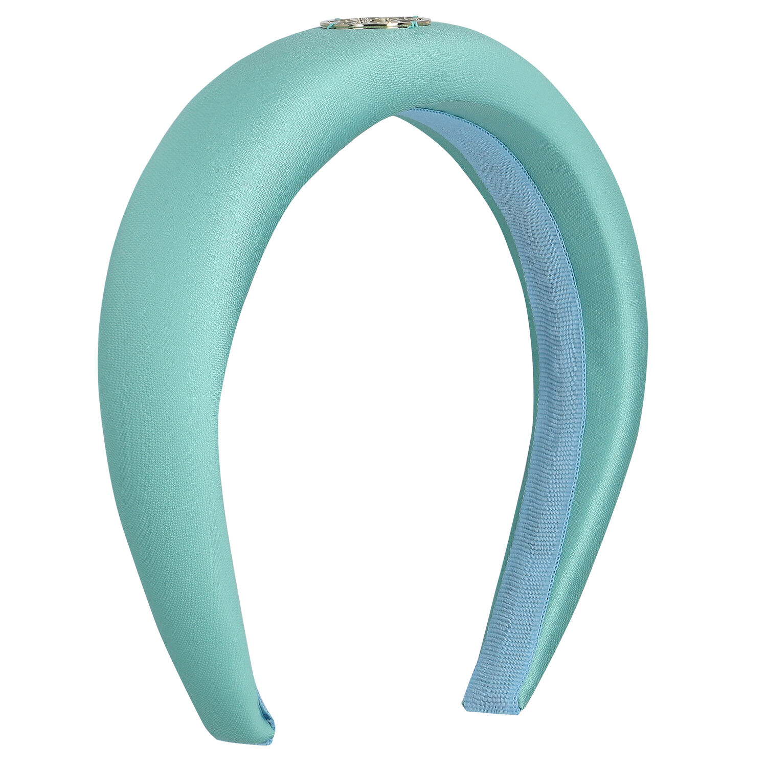 Girls Aqua Logo Headband, 1, hi-res