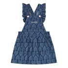 طقم دنغرى بنات باللون الأزرق و الأبيض, 1, hi-res