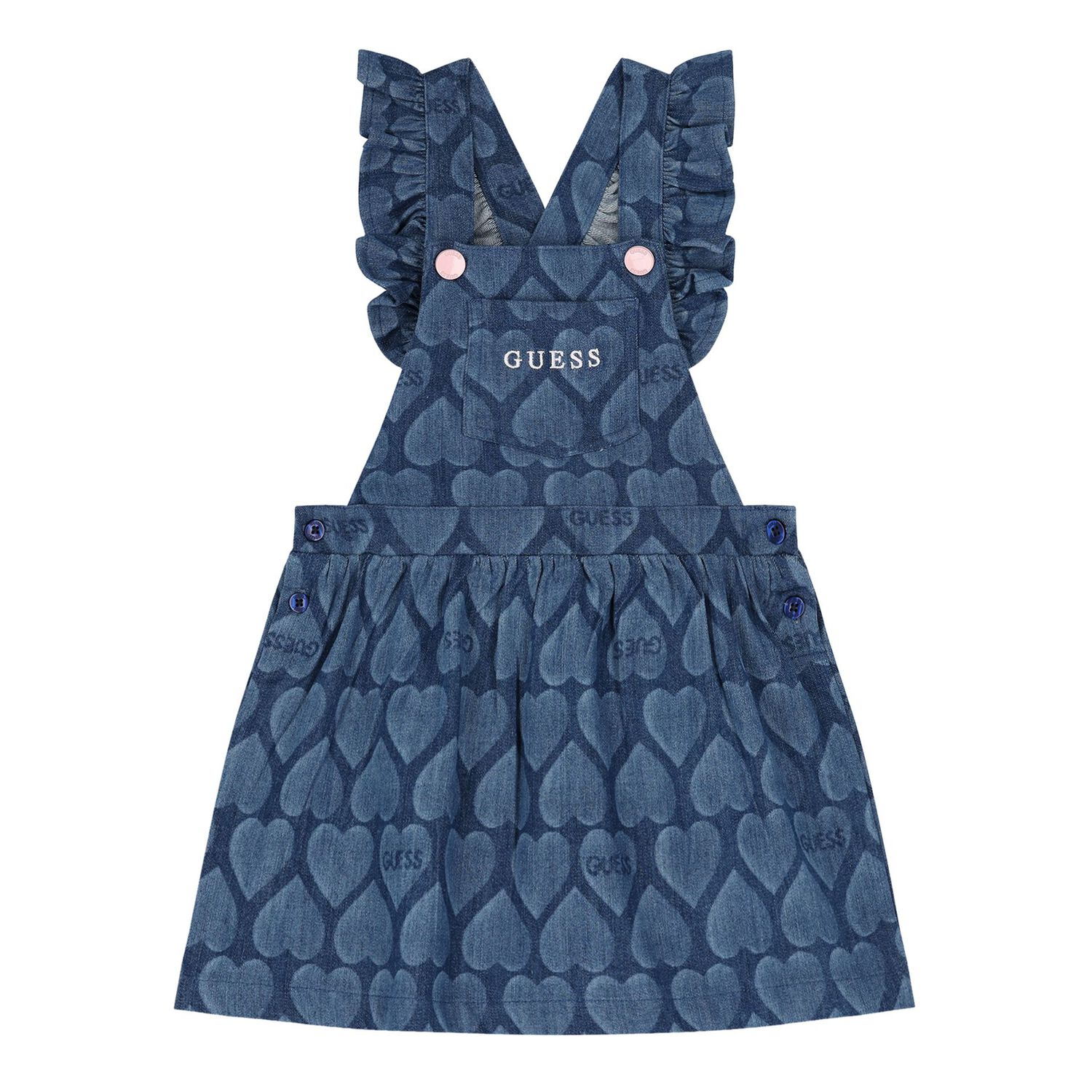 طقم دنغرى بنات باللون الأزرق و الأبيض, 1, hi-res image number null