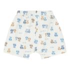Baby Boys Blue & White Teddy Bear Shorts Set, 2, hi-res
