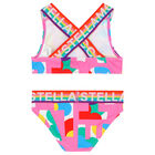 Girls Pink Logo Bikini, 1, hi-res