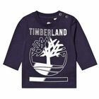 تيشيرت بالشعار باللون الكحلى للاولاد, 1, hi-res