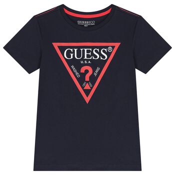 Boys Navy Logo T-Shirt