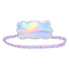 Girls Purple & Silver Candy Logo Handbag, 1, hi-res