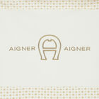 Ivory & Gold Pima Cotton Logo Baby Nest, 2, hi-res