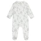 Baby Boys White & Blue Carousel Babygrow, 1, hi-res