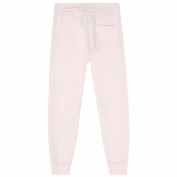 Girls Pink Floral Joggers