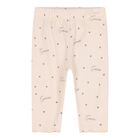 Baby Girls Beige Heart Bodysuit Gift Set, 2, hi-res