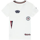 Boys White Logo T-Shirt, 2, hi-res
