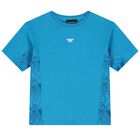 Boys Blue Logo Shorts Set, 2, hi-res