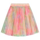Girls Multi-Coloured Logo Pleated Skirt, 1, hi-res