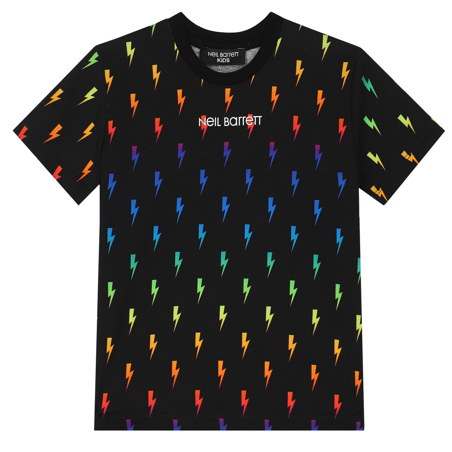 Boys Black Logo T-Shirt, 1, hi-res