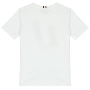 Boys White Logo T-Shirt