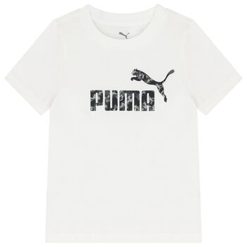 Boys White Logo T-Shirt