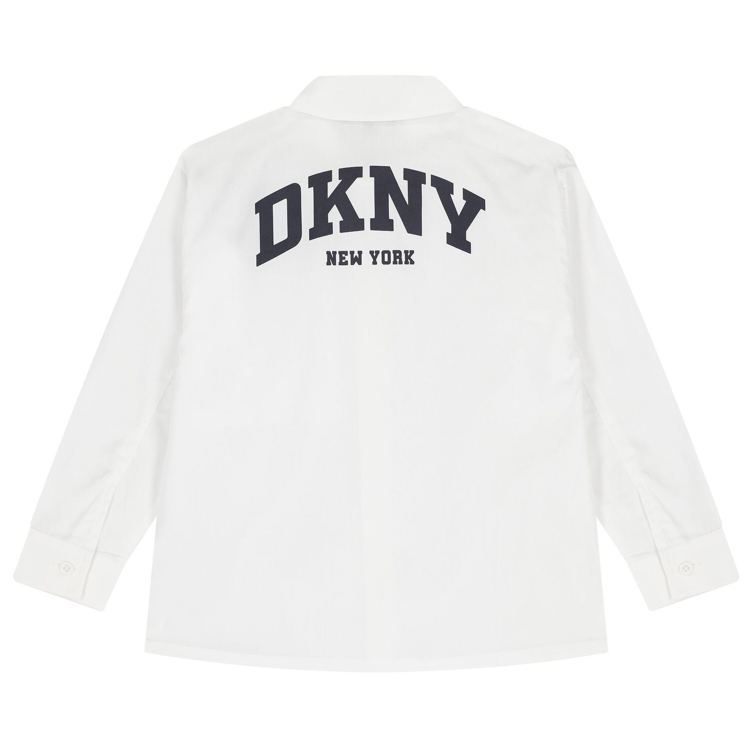 Boys White Logo Shirt, 1, hi-res
