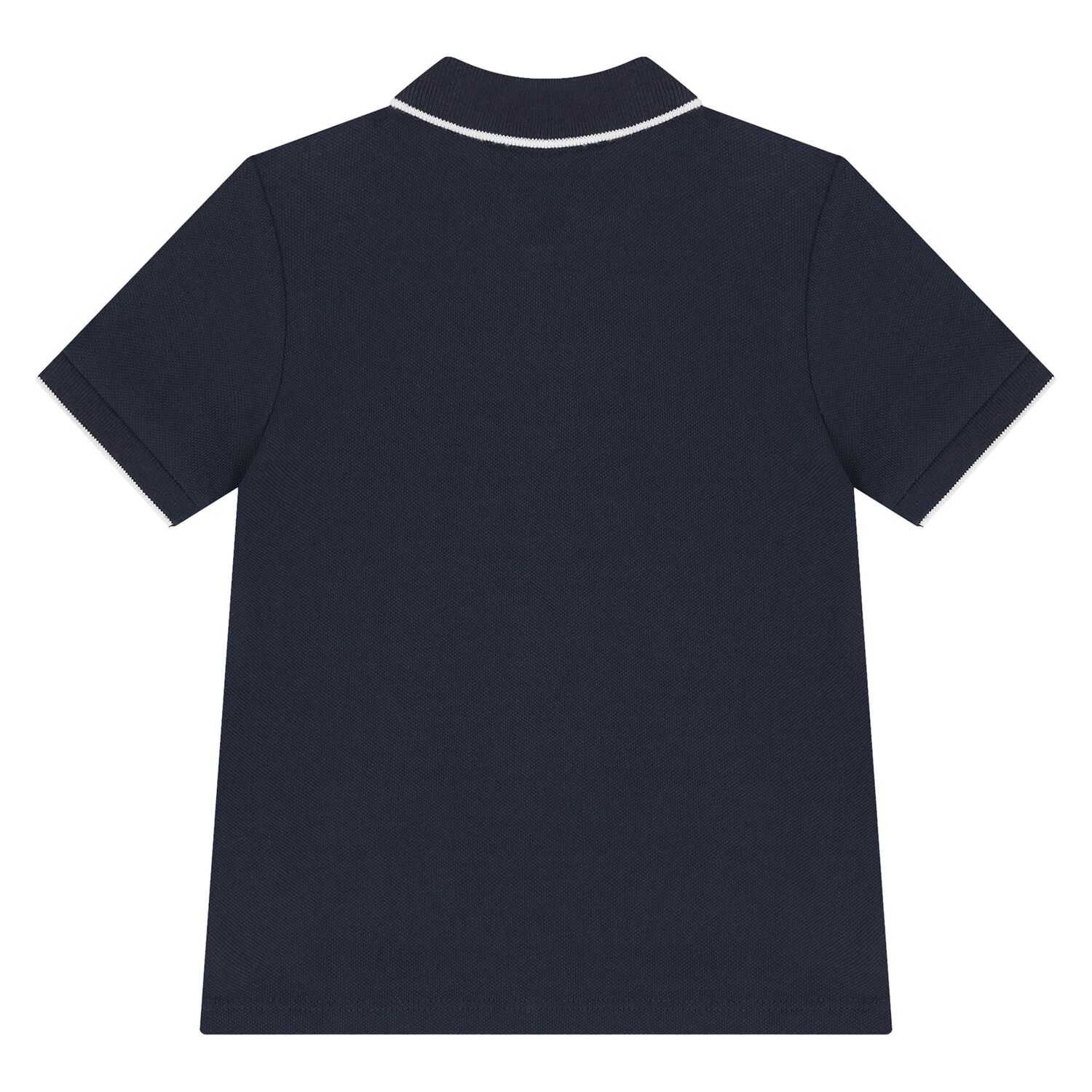 Younger Boys Navy Blue Logo Polo Shirt, 1, hi-res image number null