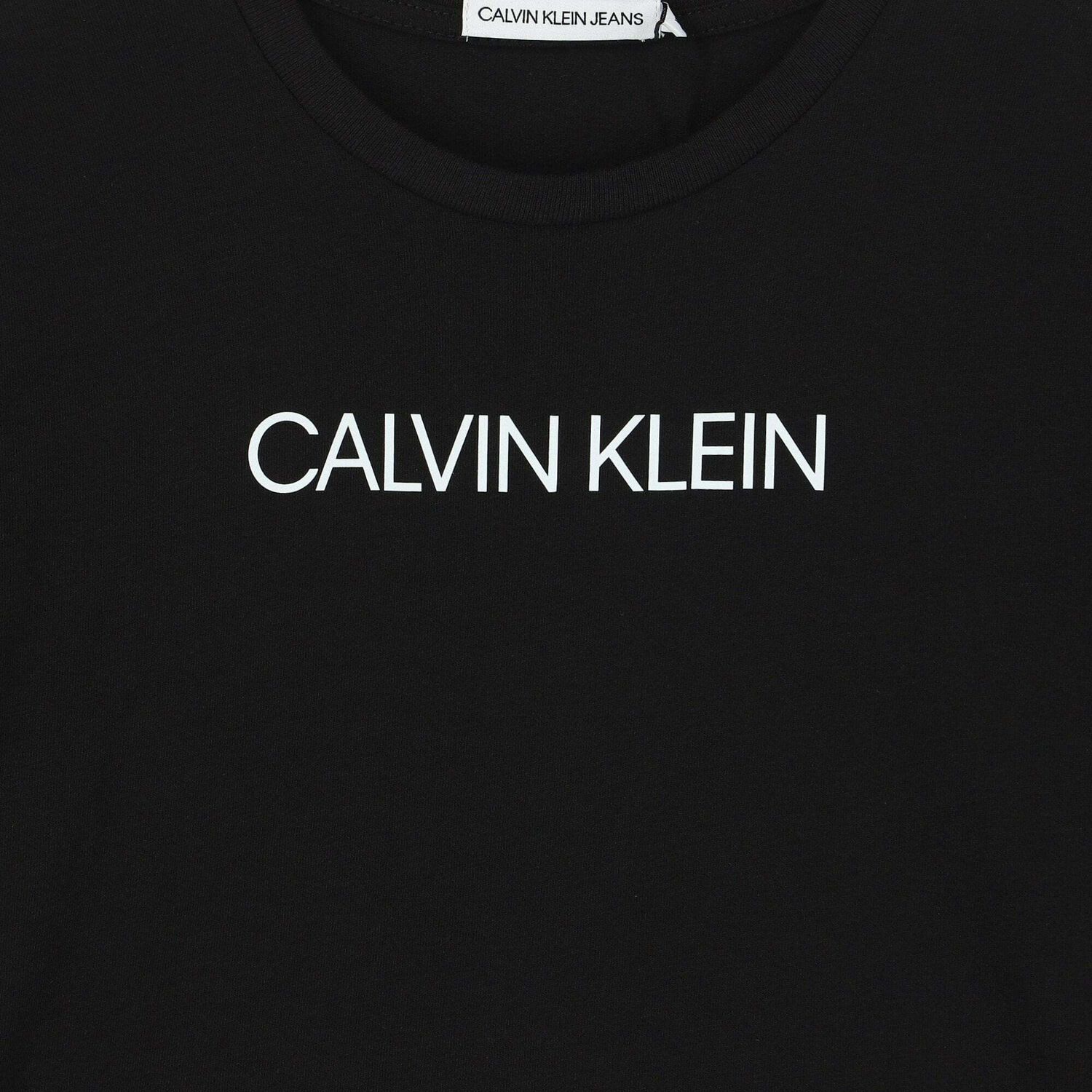 Girls Black Logo T-Shirt, 3, hi-res image number null