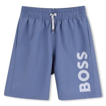 Boys Blue Logo Swim Shorts