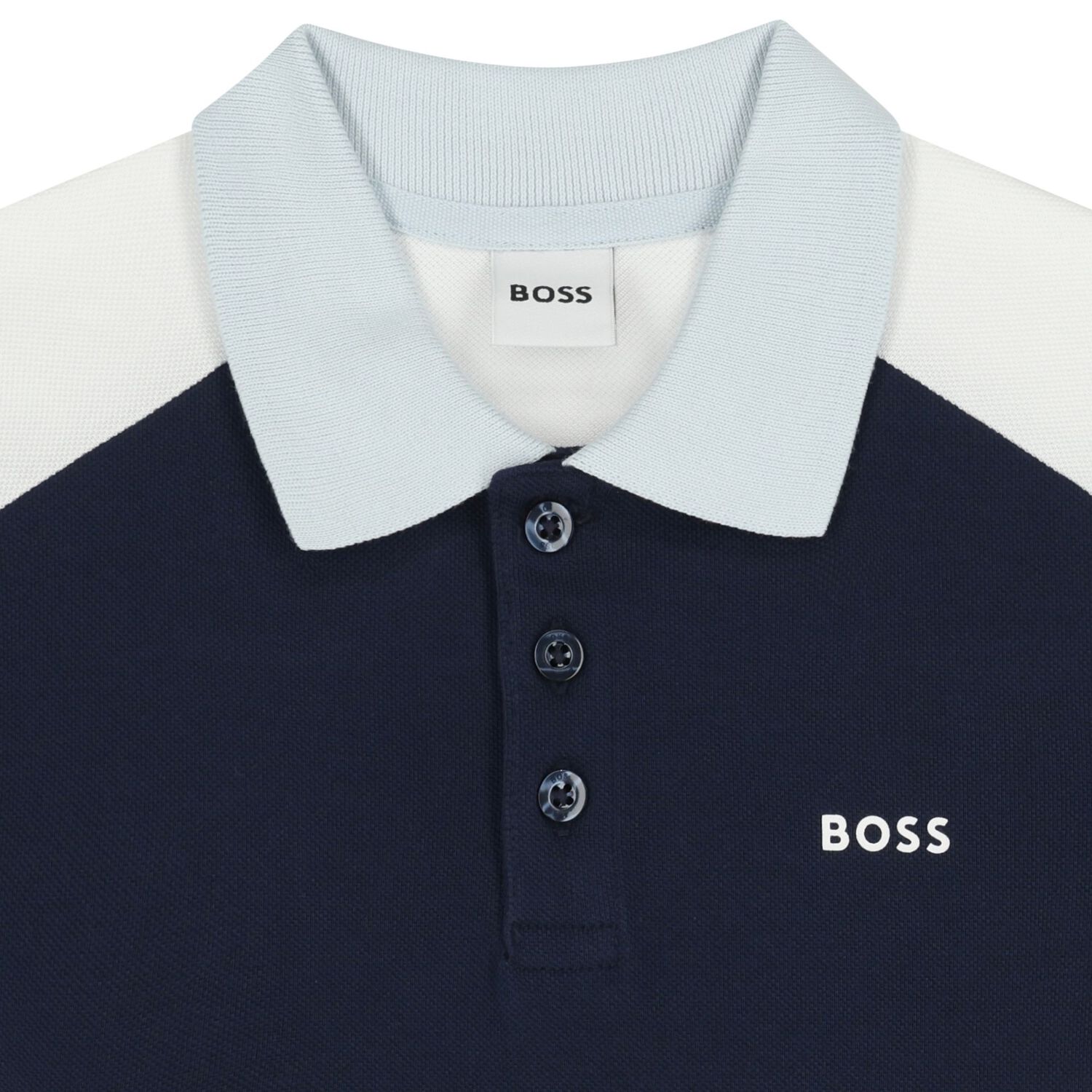 Boys Navy Blue Logo Polo Shirt, 2, hi-res image number null