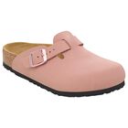 Girls Pink Logo Leather Clog , 1, hi-res