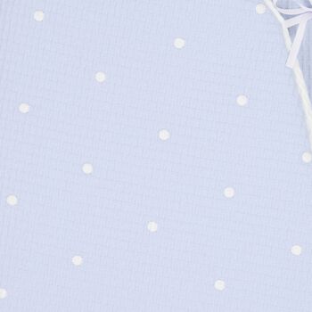 Blue & White Hooded Reversible Baby Nest
