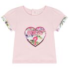 طقم شورت بنات بطبعة نباتية, 1, hi-res