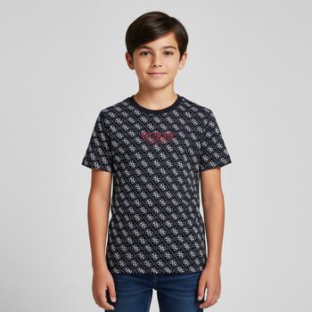 Boys Navy Blue Logo T-Shirt