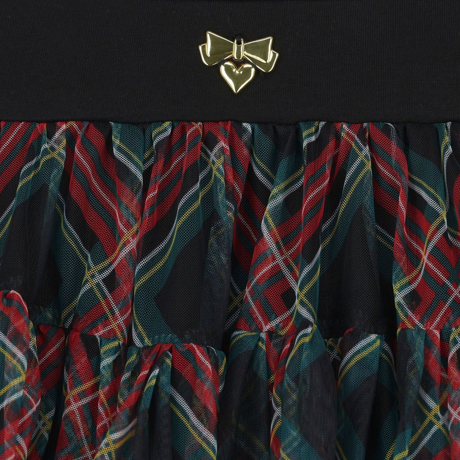 Girls Red & Green Tartan Pixie Skirt, 1, hi-res