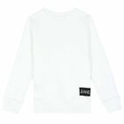 Boys White Logo Sweatshirt, 1, hi-res