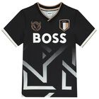 Boys Black Logo T-Shirt, 1, hi-res