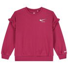 طقم بنطال بشعار وردي للفتيات الصغيرات, 1, hi-res