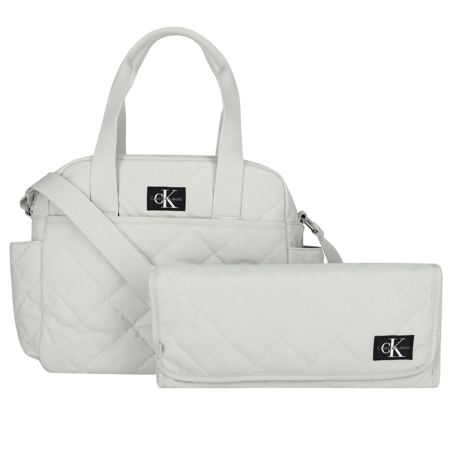 Grey Logo Baby Changing Bag, 3, hi-res