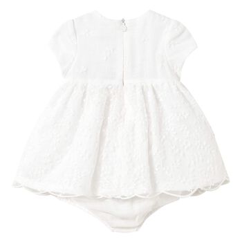 Baby Girls Ivory Organza Dress Set