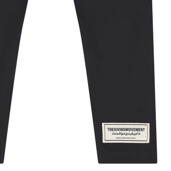 Girls Black Logo Softskin Leggings