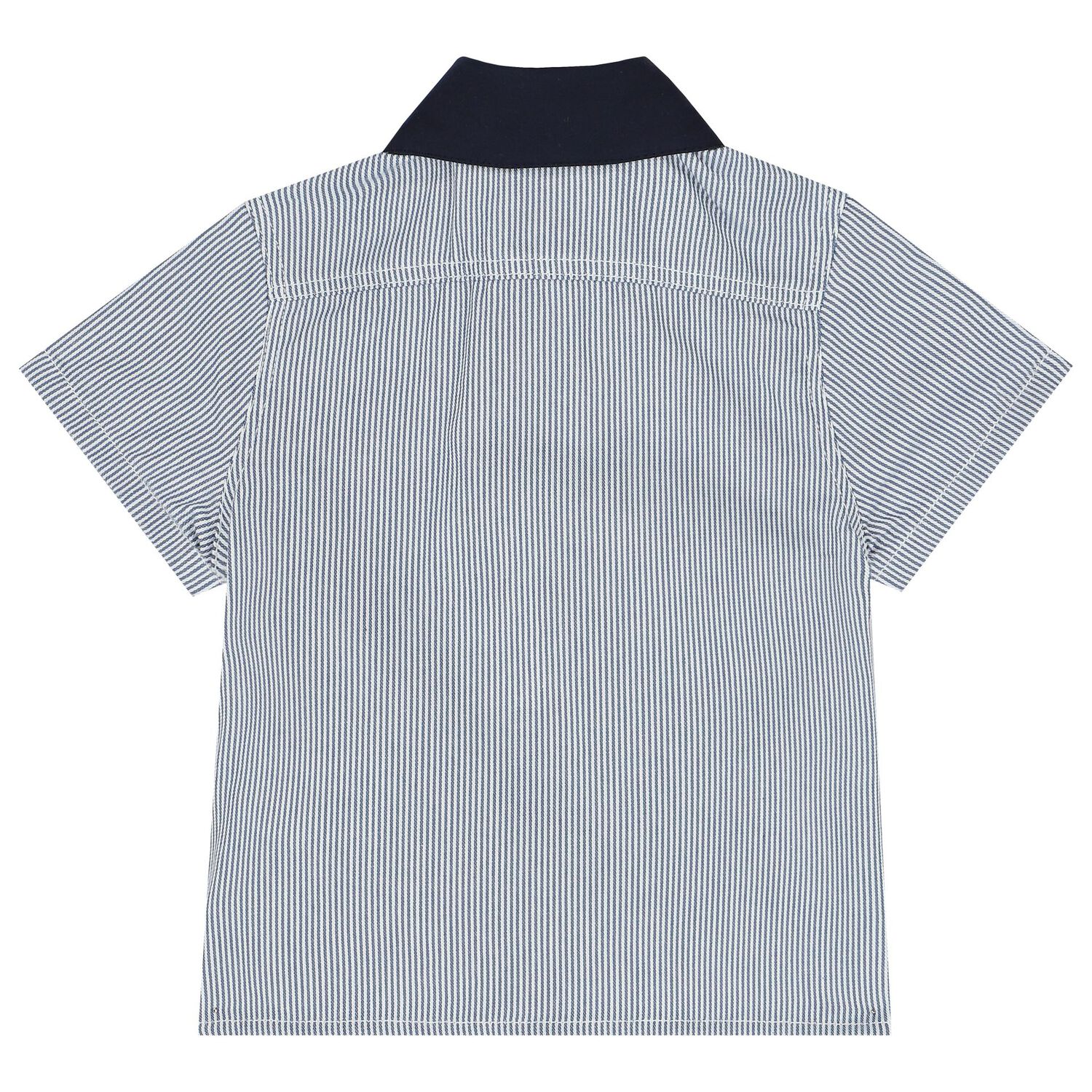 Baby Boys White & Blue Logo Shorts Set, 1, hi-res