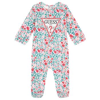 Baby Girls Multi-Colored Floral Babygrow