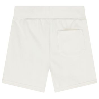 Boys White Logo Shorts