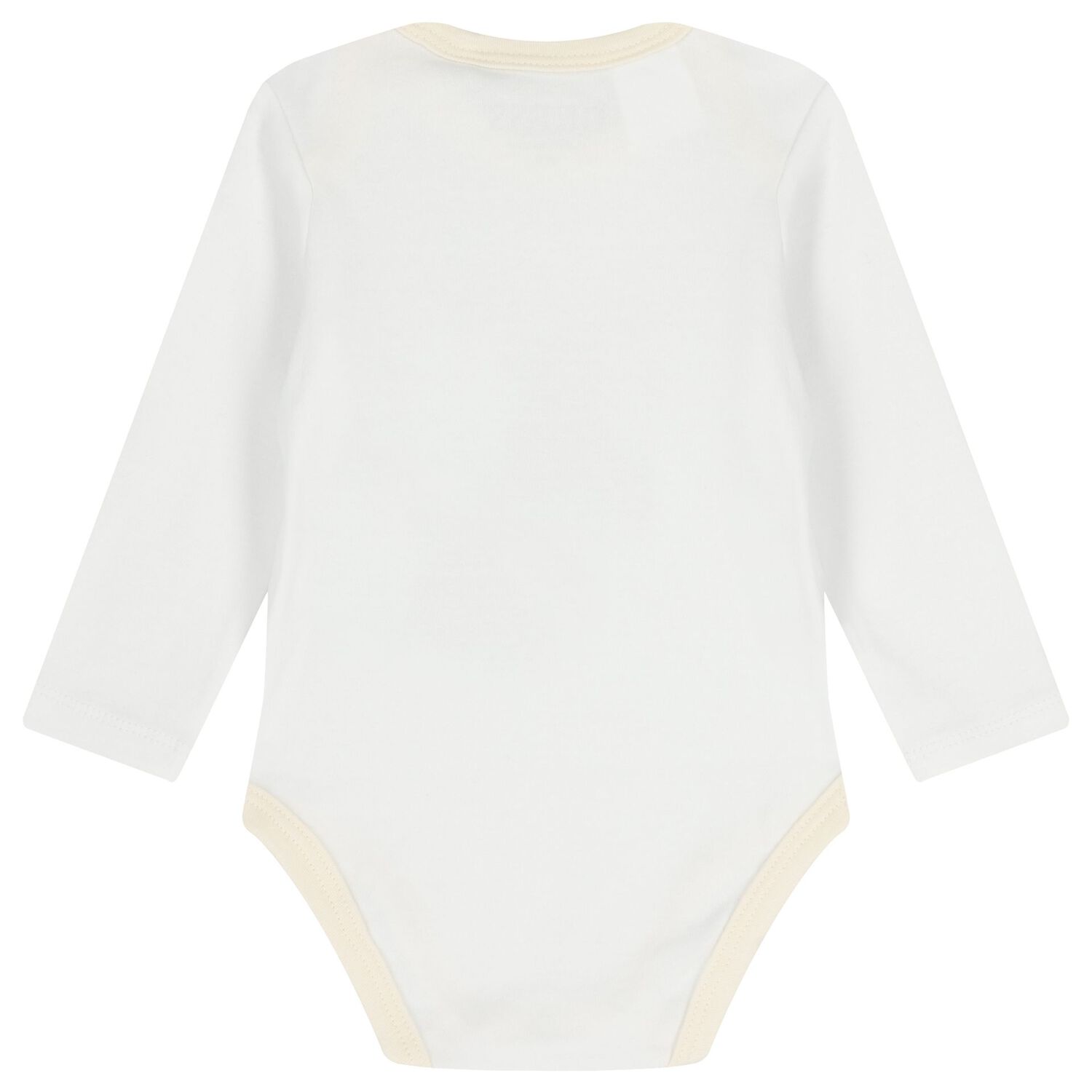 Ivory & White Teddy Bear Logo Baby Bodysuit Set, 3, hi-res