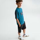 Boys Blue & Black Shorts Set, 2, hi-res