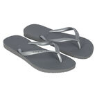 Girls Grey Logo Flip Flops, 1, hi-res
