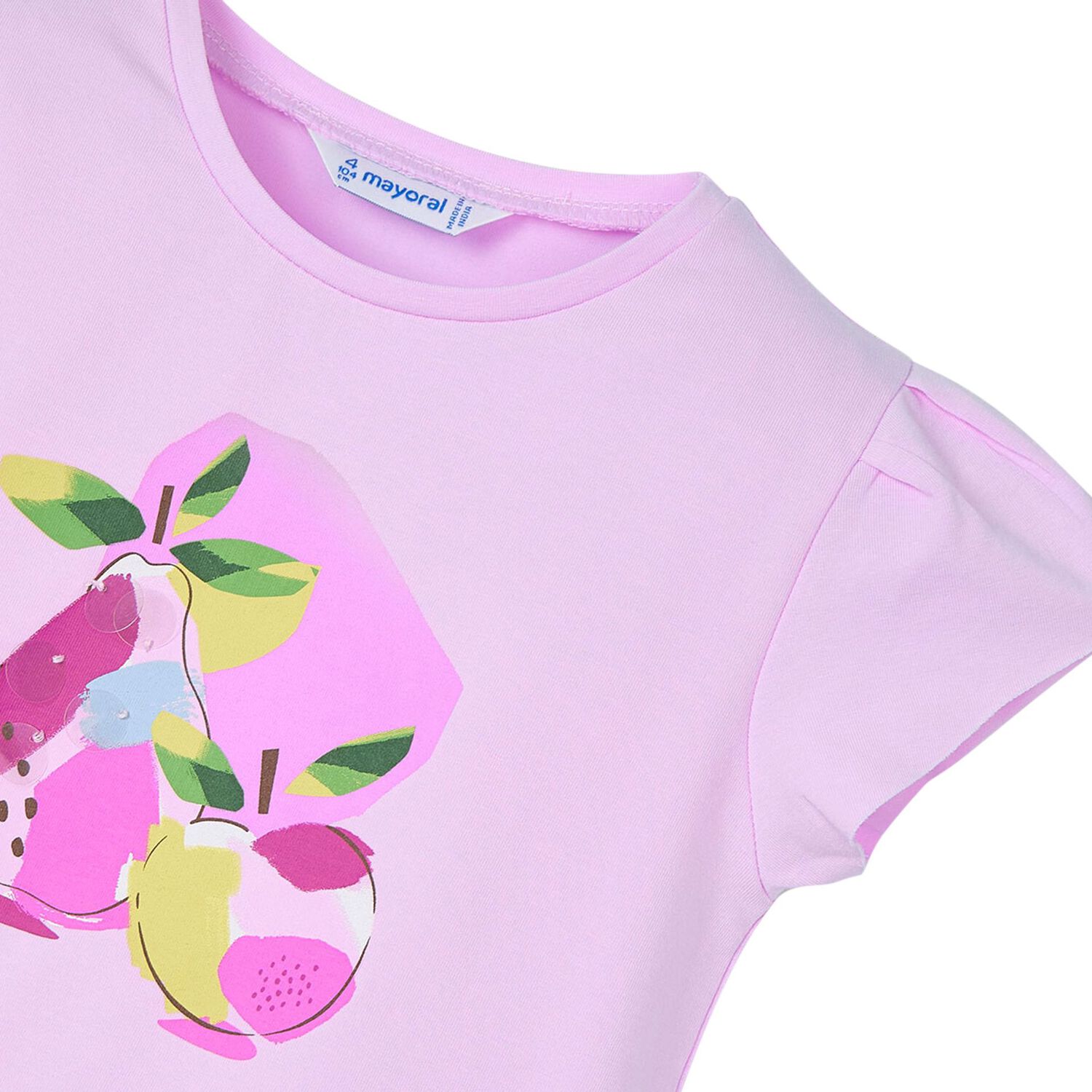 Girls Purple Cotton Graphic T-Shirt, 2, hi-res image number null