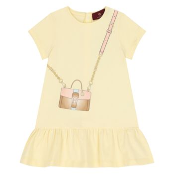 Younger Girls Yellow Crossbody Bag Dress