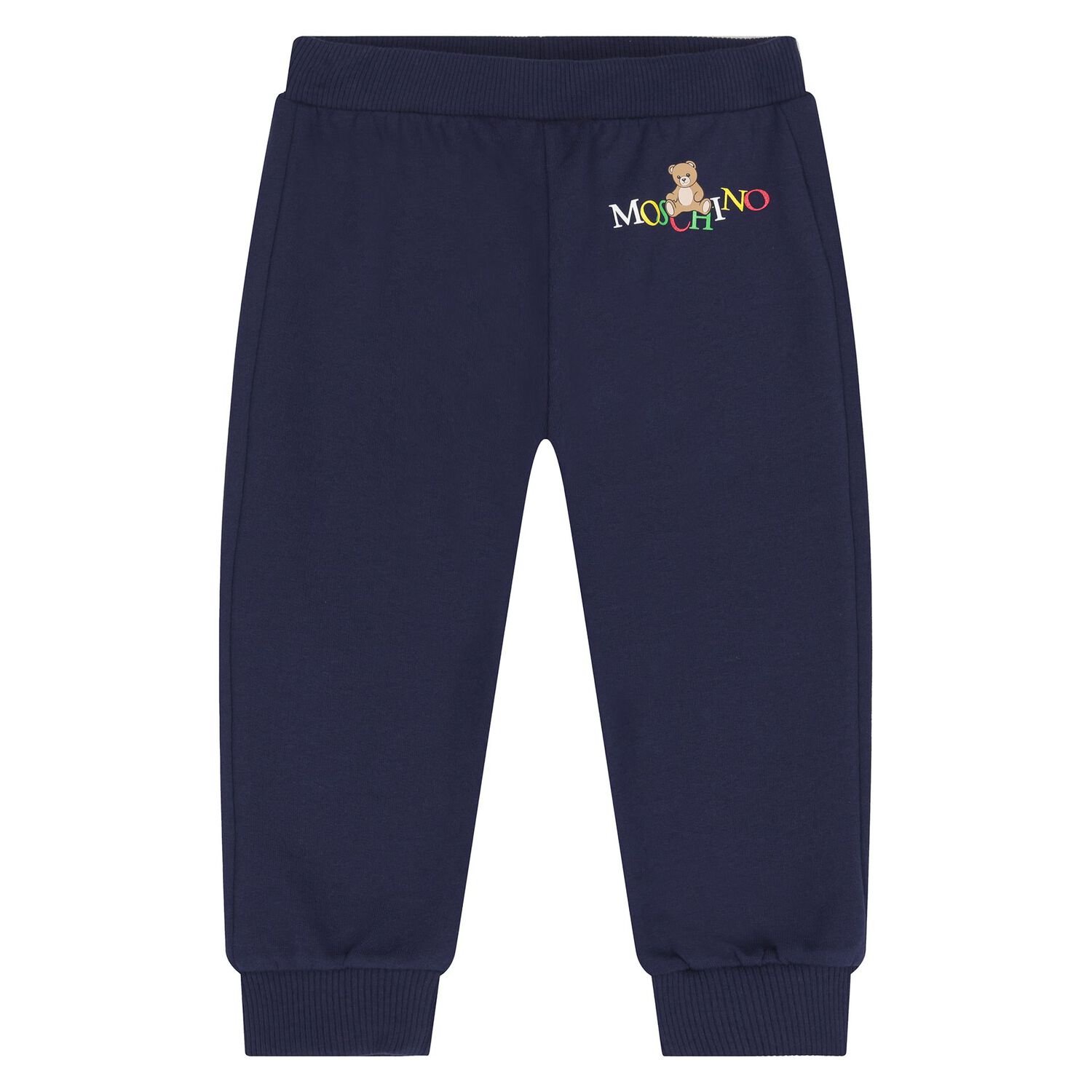 Younger Navy Blue Teddy Bear Logo Tracksuit, 2, hi-res