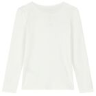 طقم تنورة بنات بالشعار باللون الأبيض والأحمر, 1, hi-res