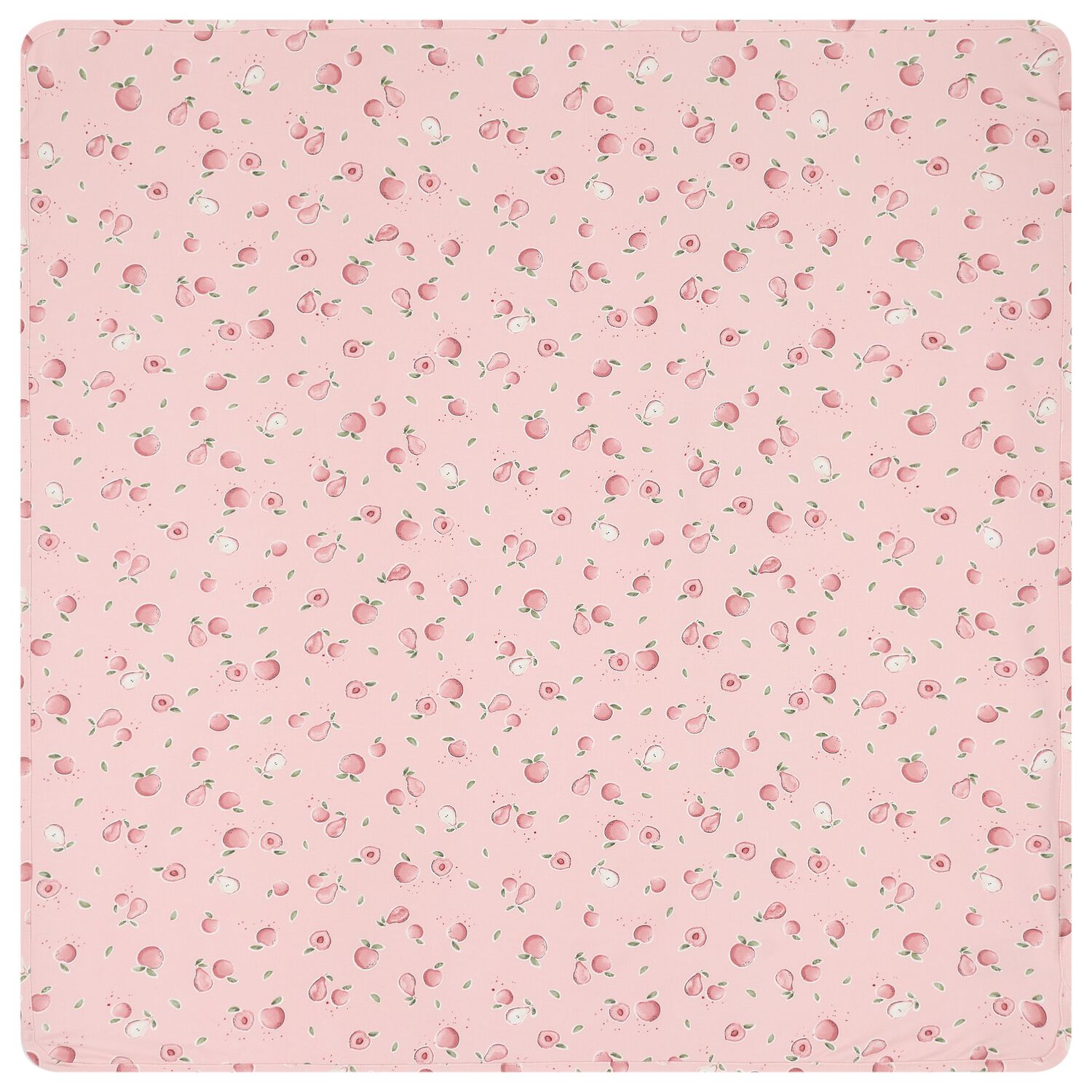 Baby Girls Pink Apple Blanket, 1, hi-res