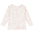 Baby Girls Ivory & Pink Toile Du Jouy Pyjamas, 1, hi-res