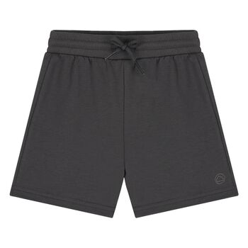 Younger Boys Dark Grey Logo Shorts