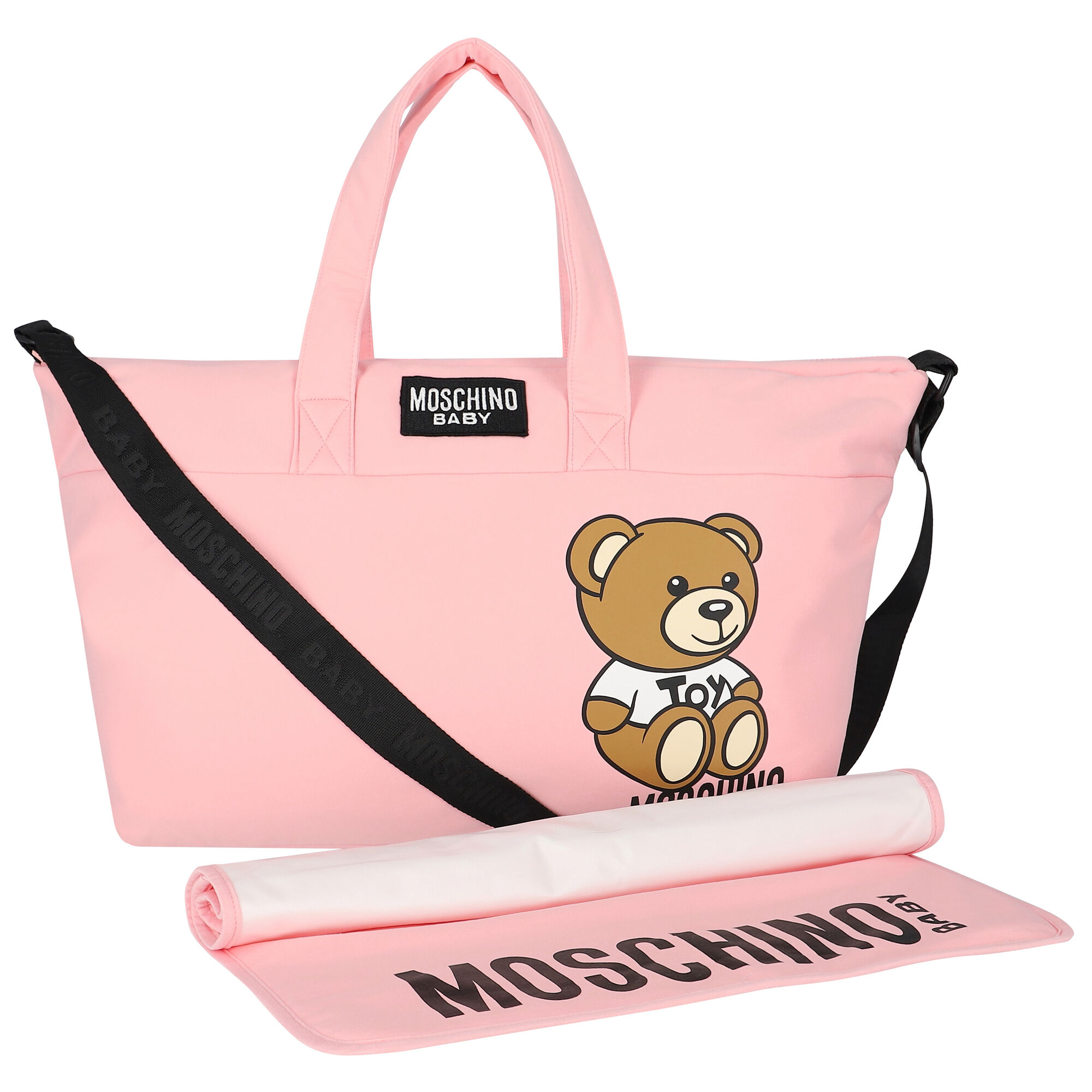 Moschino diaper bag pink sale