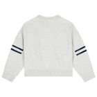 Girls Grey Logo Sweatshirt, 1, hi-res
